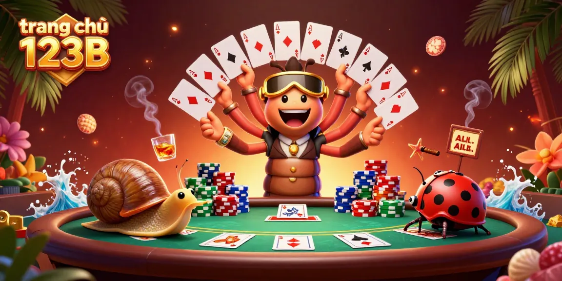 Experience thrilling poker dynamics with trang chủ 123B showcasing a vibrant casino scene.