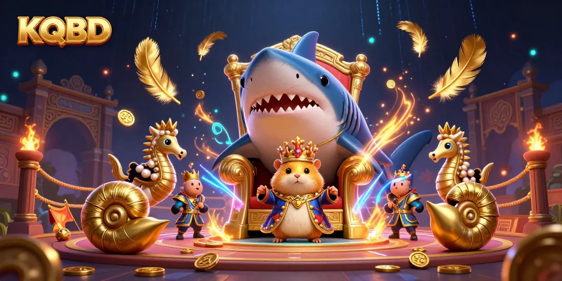 Engage with KQBD as a vibrant 3D illustration inviting gamers into an animated casino adventure.