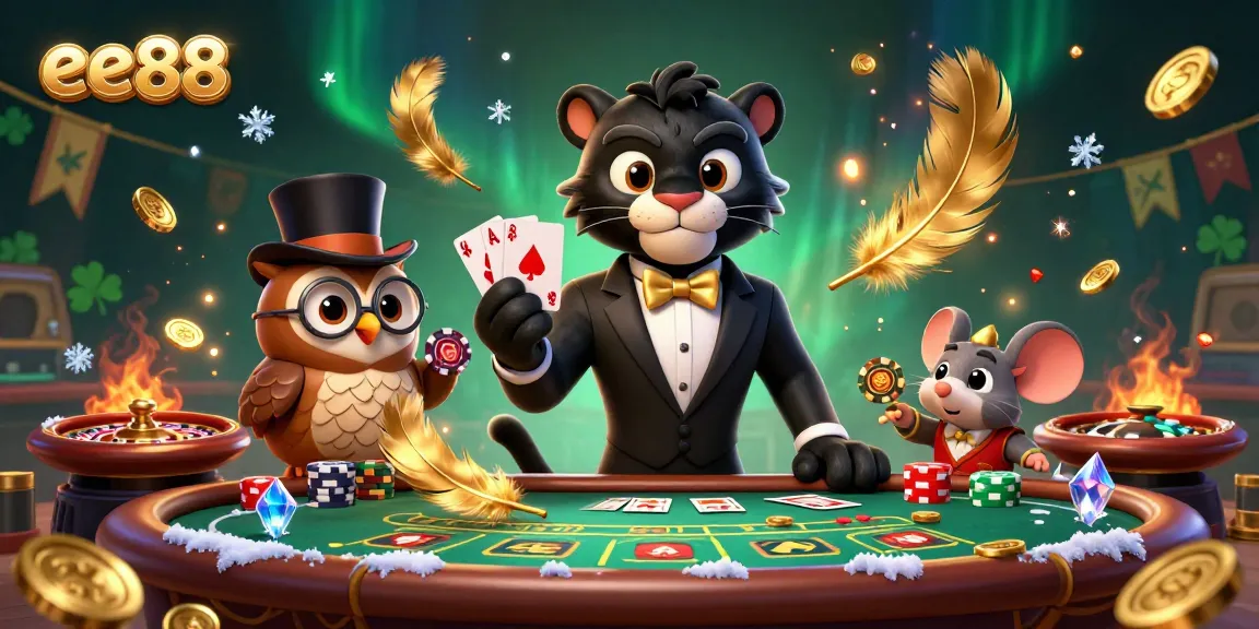 Play exciting games at ee88 with a stylish panther dealer, owl chip master, and lucky mouse.