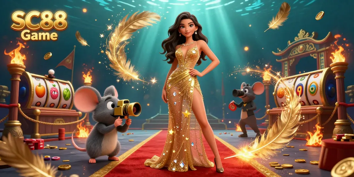Experience SC88 Game's vibrant casino atmosphere with dynamic slot elements and dramatic visual effects.