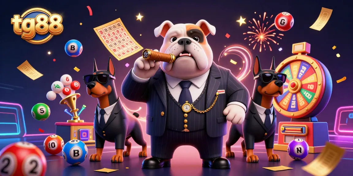 Experience thrilling casino atmosphere with tg88's vibrant lottery scene captured in a 3D illustration.