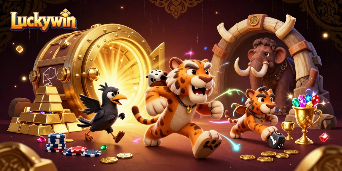 Experience thrilling gameplay at Luckywin with vibrant casino elements and engaging characters.